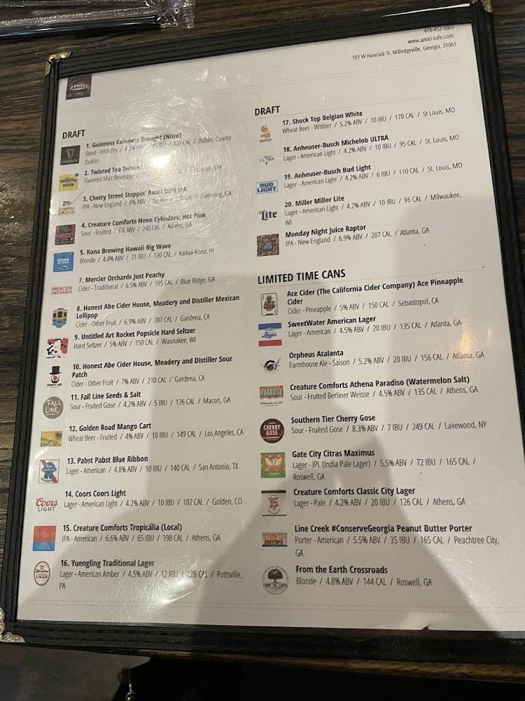 Amici Milledgeville Menu image 3