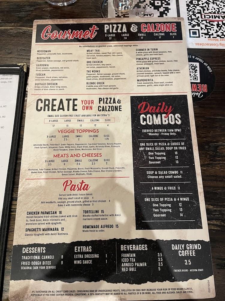 Amici Milledgeville Menu image 4